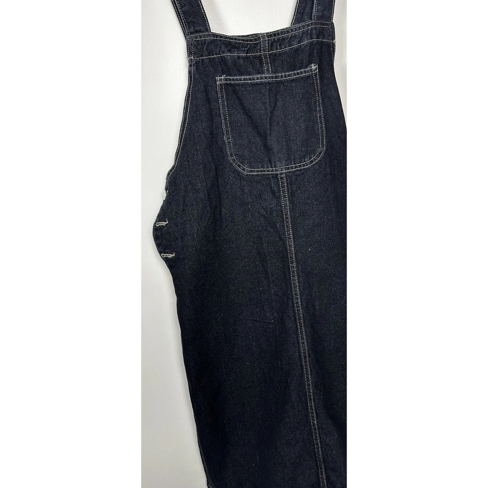 Ladies Denim Overall Jumper Knee Length Teacher Prarie Med Adjustable